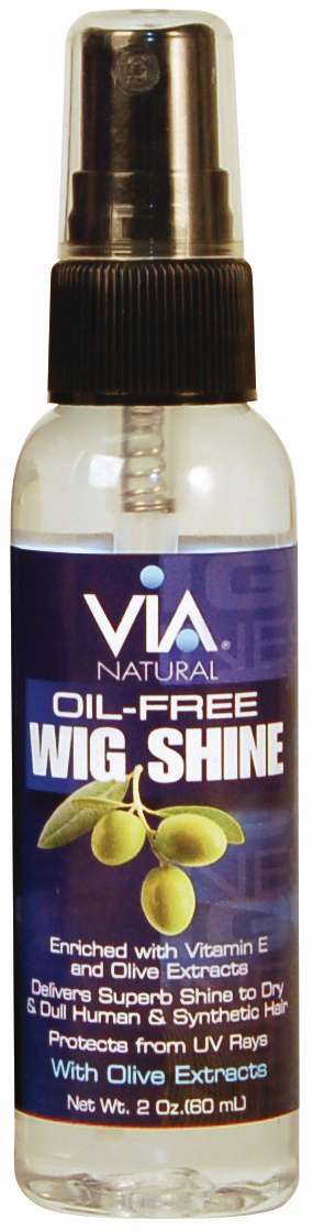 Via Natural Oil-Free Wig Shine with Olive Extract 2 oz